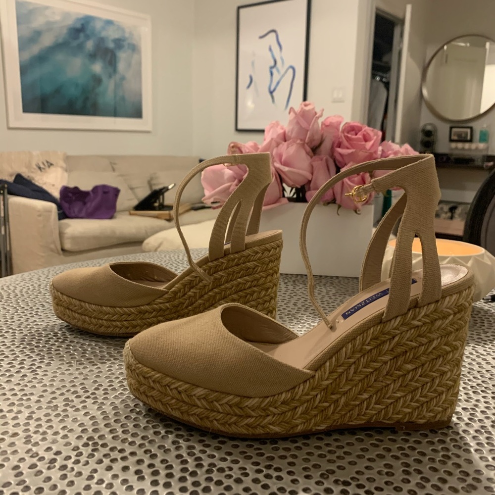 Stuart Weitzman Wedges great condition worn once